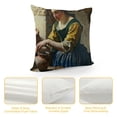 thumbnail image 4 of Johannes Vermeer Throw Pillow Cases Outdoor Pillow Cases Square Decorative Cushion Covers, 4 of 5
