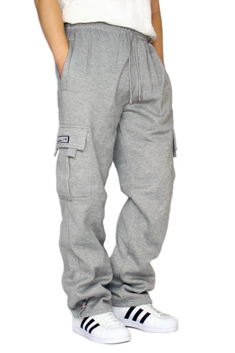 Dream USA Heavyweight Cargo Sweatpants, Gray, Large - Walmart.com