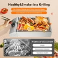 thumbnail image 5 of Electric Indoor outdoor Grill Portable Smokeless Non-Stick Cooking BBQ Griddle, 5 of 15