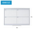 thumbnail image 4 of MasterVision Planning Board Magnetic Dry Erase 4 Month, 24" x 36" with Aluminum Frame, 4 of 4
