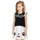 thumbnail image 1 of Balery Cat Meow Camisón de princesa para niñas, pijama de algodón con mangas abullonadas, suave y bonito.-Small, 1 of 6