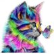 thumbnail image 1 of Ing, 5d Diy Cat, Ing For Adults Rhinest, Arts Craft For Home R 30 X 30 Cm, 1 of 5