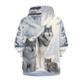 thumbnail image 2 of chaqlin Wolf Hoodies for Boys Girls Trendy Y2K Full-Zip Hoodie Winter Long Sleeve Zipper Sweatshirt Kids Hooded Jacket with Pockets Size 14-16, 2 of 7