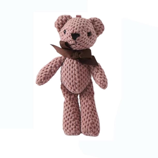 Advancent Muñecos de peluche de oso duraderos, adecuados para diversas ocasiones, regalos de muñecos colgantes de mano de obra exquisita Kits de decoración para fiestas No.4