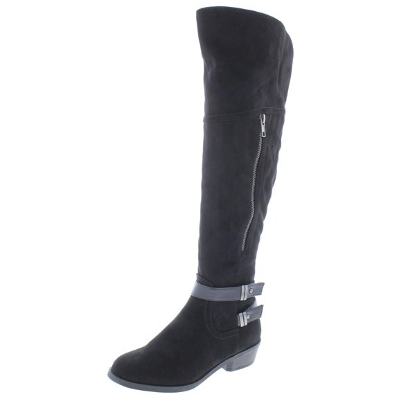 Indigo Rd. Womens Custom Faux Suede Heels Over-The-Knee Boots