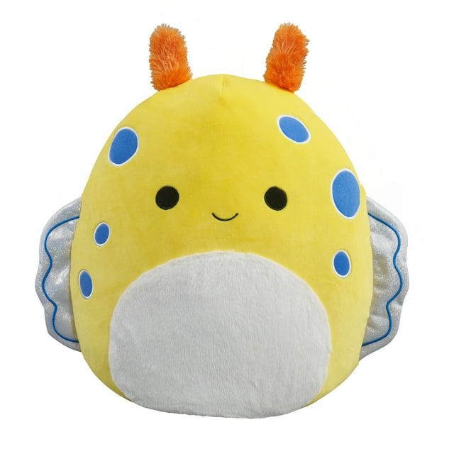 Squishmallows Original 14 Pouces Ripply la Limace de Mer Jaune - Peluche Ultra Douce pour Enfant