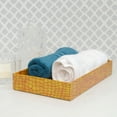 thumbnail image 3 of genuine leather rectangle storage tray, honey comb, shower and bathroom accessory, 3 of 3