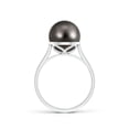 thumbnail image 2 of ANGARA Classic Tahitian Cultured Pearl Ring in 925 Sterling Silver for Women | June Birthstone, Birthday, Anniversary, Jewelry Gift for Women | Pearl Ring, 2 of 7