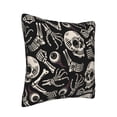 thumbnail image 2 of Square Decorative Throw Pillow Covers with Core, Eyeballs Skulls Bones Print Throw Pillows for Couch Sofa Bed Home Decor, 18"x18", 2 of 9