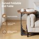 thumbnail image 4 of Mesa auxiliar plegable Elbourn, soporte de TV en forma de C, marco de metal, 4 of 9
