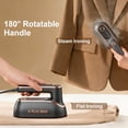 thumbnail image 3 of A PLUS MAX 2-in-1 Steam Iron & Clothes Steamer - Handheld Portable Garment Wrinkle Remover, Fast Heat-Up, Large Soleplate, 150ml Water Tank - Lightweight for Home, Travel#Summervibes, 3 of 11
