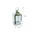 thumbnail image 7 of Silver Metal Frame and Glass Candle Holder Lantern, 7 of 7