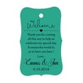 thumbnail image 1 of 100 PCS Wedding Welcome Personalized Wedding Favor Gift Paper Tags Custom Made Thank you Hang Tags, 1 of 1