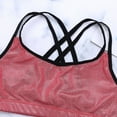 thumbnail image 2 of DPOIS Girls' Team Basic Double Cross Crop Bra Sports Top Ballet Dance Gymnastics Dancewear, 2 of 7