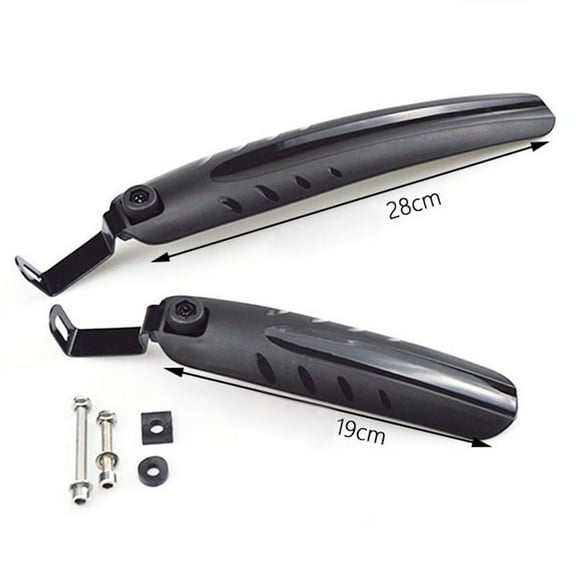 Folding Bicycle Mudguards Front And Rear Compatible With 12 14 Inch And 16 20 Inch Wheel Sizes Plastic Material