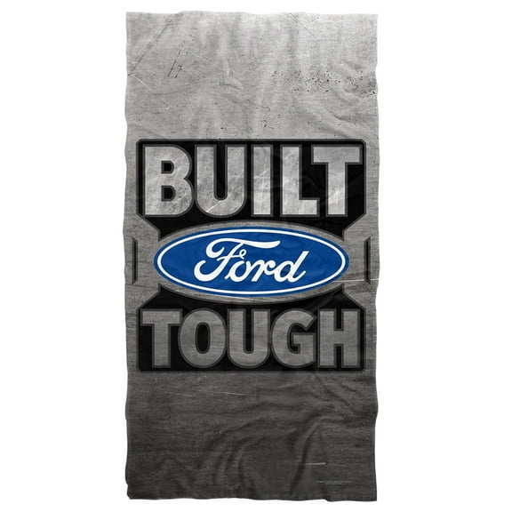 Ford Trucks Beach Towel, 30'x60' Built Ford Tough Metal Beach Towel