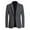 Gray, variant on Mens Casual Blazer Jackets Long Sleeve Buttons Open Front Work Suits Temperament Slim Fit Lightweight Business Blazer