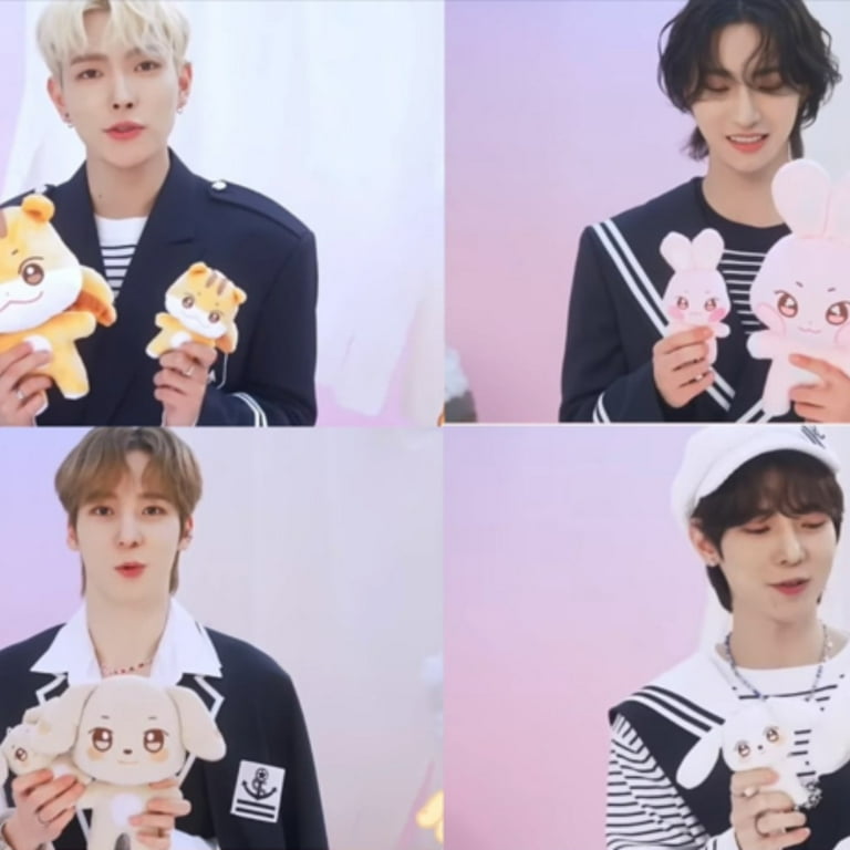 Kpop ATEEZ X ANITEEZ Plush Keyring 10cm Stuffed Doll Toys Kpop ATEEZ X ANITEEZ Plush Keyring 10cm Stuffed Doll Toys