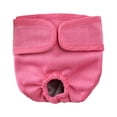 thumbnail image 1 of Pantalones fisiológicos para mascotas Pañales de reciclaje de reciclaje pegatina lavable Pantalones cortos Pantías sanitarias Absorbent Solicitaciones Suministros de seguridad Suministros Pink S Eigraketly PT000669-02, 1 of 6