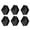 1 inch square 6 pack, variant on 6Pcs Bed Lifters Adjustable Bed Furniture Risers Enhancement Block Heavy Duty Bed Lifts Risers for Sofa, Bed, Table