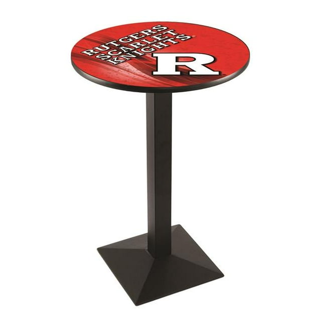 Holland Bar Stool L217B3628Rutger-D2 36 Po. Rutgers Écarlate Chevaliers Table de Pub avec 28 Po. Haut