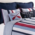 thumbnail image 2 of Preston Striped King 100% Cotton Bedspread Coverlet Quilt, 2 of 4