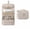 Beige, variant on Travel Makeup Bag with Hanging Hook, Toiletry Organizer and Portable Cosmetic Case for Vacation and Daily Use, TIKA