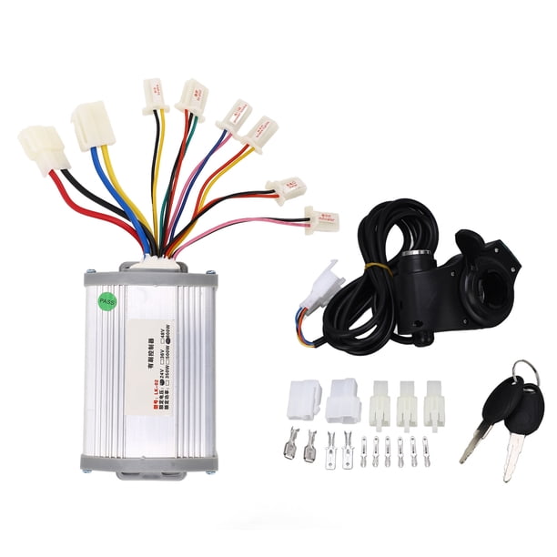 Kit de acelerador de pulgar para controlador de bicicleta eléctrica, kit de controlador de bicicleta eléctrica de 24 V 800 W Kit de acelerador de pulgar para bicicleta eléctrica Características mejoradas