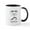 White/Black Inside, variant on CafePress - Warrior Yoga Pose: Mug - 11 oz Ceramic Mug - Novelty Coffee Tea Cup