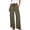 Army Green women wide leg pants with pockets a1, variant on Women Wide Leg Pants with Pockets Elastic Waist Casual Boho Lounge Trousers Solid High Waisted Long Flowy Beach Wear Travel Yoga Clothes, Beige S