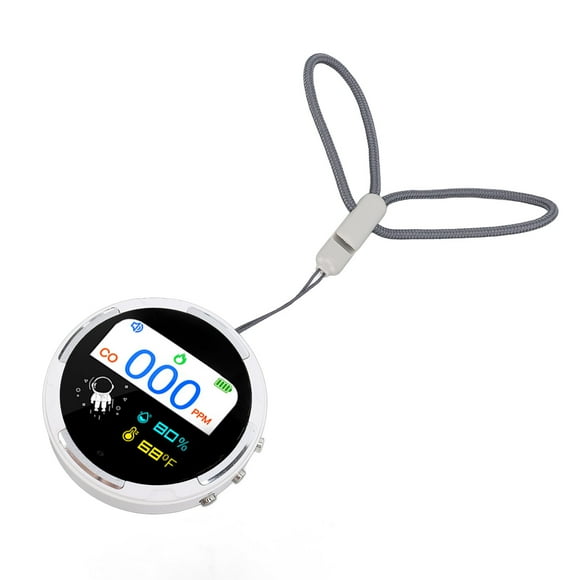 Detector De CO RV, Portátil De Agua, 1000 MAh, Mini Medidor De CO Recargable Con Sensor Electroquímico, Pantalla A Color Ultra HD Para Alertas De Camping, Viajes En Coche