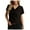 Black, variant on Ohufall Womens Tops! Women's Summer Fashion V-neck Plain Casual Loose Short-sleeved Top Short-sleeved V-neck Top/shirt Blouse