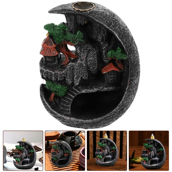 IDEANATEGRATE 1Pcs Home Ornaments with Smoke Fountain Waterfall for Aromatherapy
