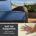 thumbnail image 5 of Bellefurn Outdoor Seat Cushions 22 X 24 X 6 inch for Patio Furniture,Outdoor Chair Cushions Outdoor Deep Seat Cushion with Water Resistant & Removable Cover Patio Cushions for Wicker Chair,Sofa,Couch, 5 of 12