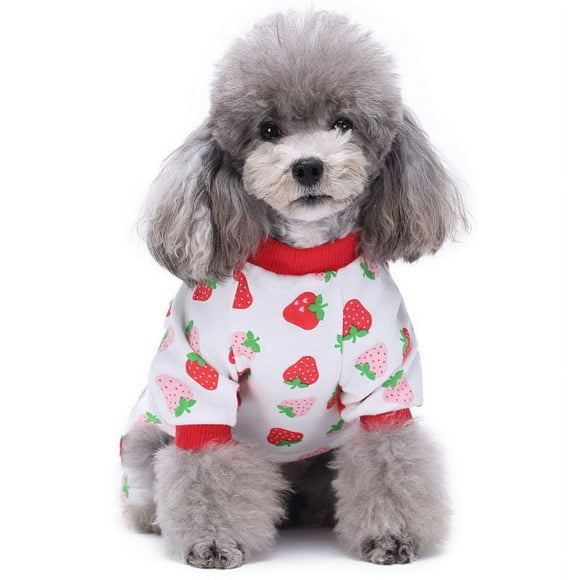 Dog Clothes Dogs Cats Onesie Soft Dog Pajamas Cotton Puppy Rompers Pet Jumpsuits Cozy Bodysuits for Small Dogs and Cats