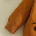 thumbnail image 5 of NOLDARES Infant Toddler Baby Boy Clothes 2 Piece Set Long Sleeve Graphic Sweatshirt and Pockets Pants Fall Winter Outfits Clothing(Yellow,2-3 Y), 5 of 8