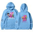 thumbnail image 1 of Pop cazadora para niña Demon Hunters Unisex Printed Anime Print Long-Sleeved Hooded Sweatshirt （Sky Blue）, 1 of 4