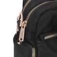 thumbnail image 2 of BIMZUC Women's Nylon Messenger Shoulder Bag Crossbody Handbag for Travel Everyday Use, Lightweight Multi-Pocket Purse with Adjustable Strap, Black (10.63x4.33x7.09 inches / 27x11x18 cm), 2 of 9