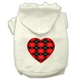 thumbnail image 3 of Mirage Pet Products Argyle Heart Red Screen Print Pet Hoodies Baby Blue Size Lg, 3 of 10