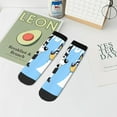 thumbnail image 7 of Silaia Bluey Print Adult Socks,Ankle Athletic Running Socks,Cushioned Breathable Low Cut Sports Tab Socks for Men and Women,Moisture-Wicking Crew Socks, 7 of 7