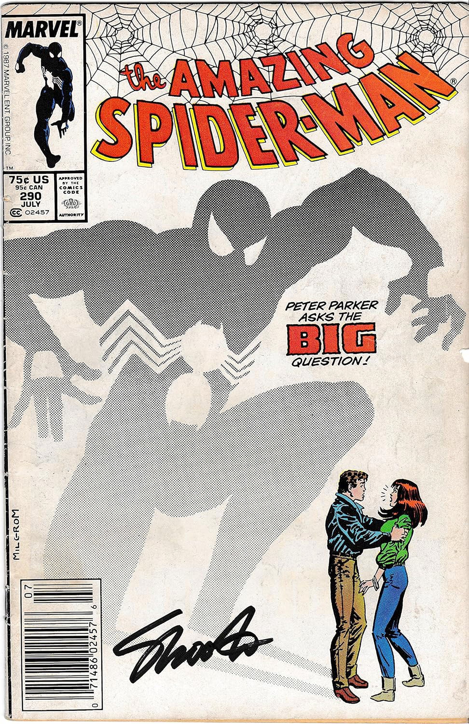 Signed Amazing Spider-Man #290 Jim Shooter FINE Spiderman Comic