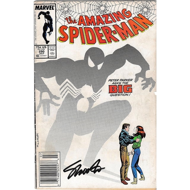 Signed Amazing Spider-Man #290 Jim Shooter FINE Spiderman Comic