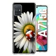 thumbnail image 1 of MUNDAZE Samsung Galaxy A71 4G Cute White Daisy Red Ladybug Double Layer Phone Case Cover, 1 of 5