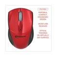 thumbnail image 5 of Mini Wireless Optical Mouse, 2.4 Ghz Frequency/30 Ft Wireless Range, Left/right Hand Use, Red/black | Bundle of 2 Each, 5 of 5