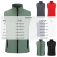 thumbnail image 4 of PNTUTB Fall Winter Men's Vest Jacket Full Zip Stand Collar Sleeveless Coat Solid Color Casual Comfort Warm Daily Outerwear with Zip Pockets, 4 of 7