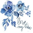 thumbnail image 3 of Rice, Kristy 15x15 Black Modern Framed Museum Art Print Titled - Delft Delight III, 3 of 5