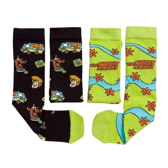 Scooby Doo Chaussettes pour Adultes The Mystery Machine (Lot de 2)