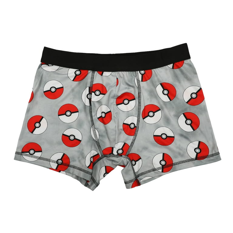 Men's Adult Pokémon Boxer Brief Underwear 3-Pack - Catch 'Em All Comfort-XL