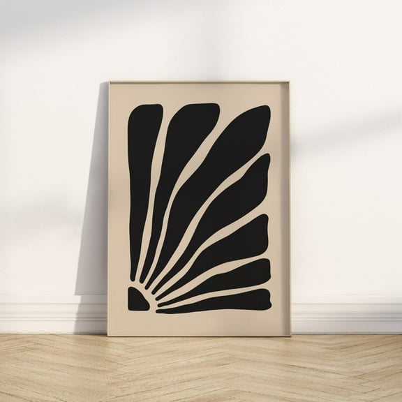 Neutral Wall Art // Abstract Botanical Print, Organic Wall Art, Japandi Wall Art, Beige Wall Art, Beige Abstract Art, Wall Art, Modern Wall Decor, 8x12 UNFRAMED