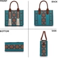 thumbnail image 5 of Jia Store Women's Bohemian Convertible Handbag - 3-in-1 Tote, Shoulder & Crossbody Bag with Removable Strap, 5 of 7